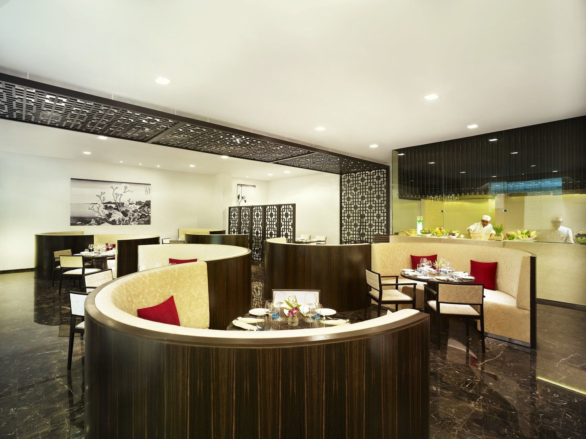 Vivanta Chennai It Expressway Omr Εστιατόριο φωτογραφία The interior of the lounge